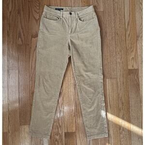 Brooks Brothers Corduroy Pants Women's Size 6 Tan Straight Leg Stretch Casual
